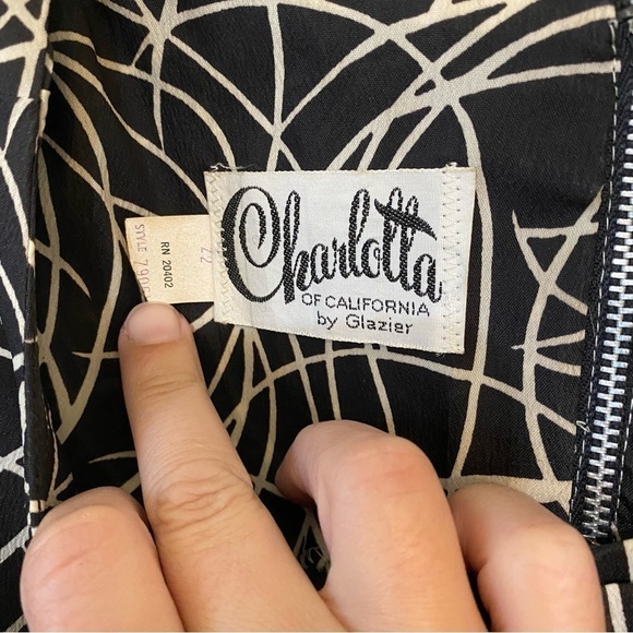 Vintage Shift Ruffle Dress Sz Medium - Picture 3 of 7